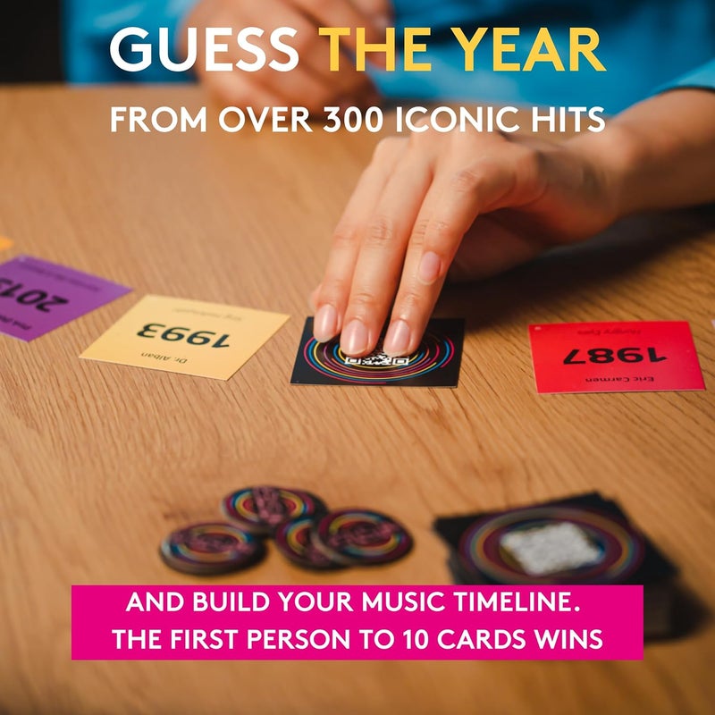 jumbo Hitster - The Music Fun Party Quiz Card Game, 2-10 Players - 300 Plus Iconic Music Hits - Great for Adult and Family Game Night - Image 5